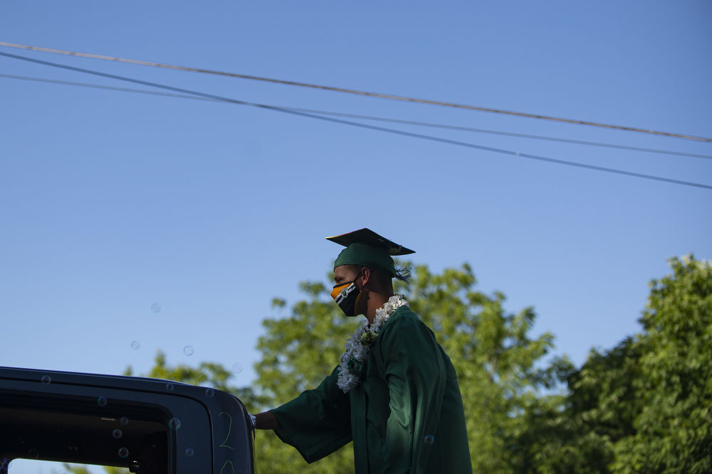 Socially distant graduation day